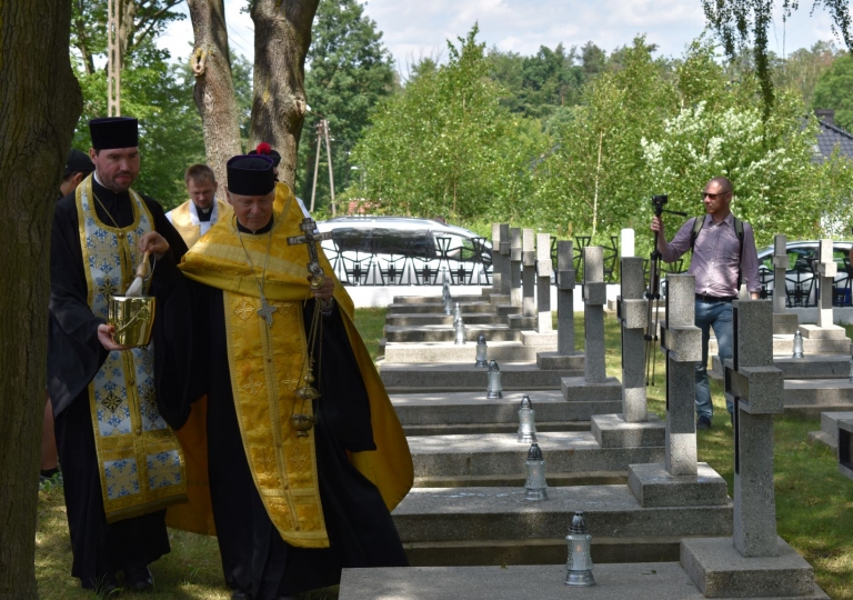 Uroczystość na ukraińskim cmentarzu